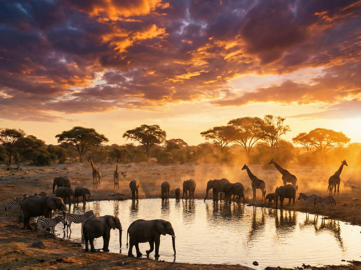 色虎非洲野生动物视频